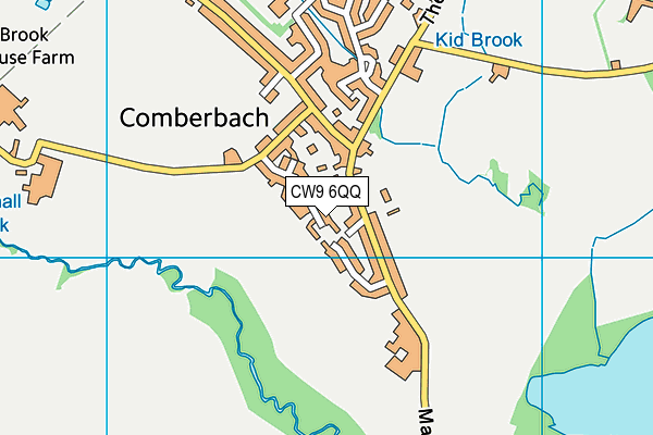 CW9 6QQ map - OS VectorMap District (Ordnance Survey) CW9 6QQ map - OS VectorMap District (Ordnance Survey)