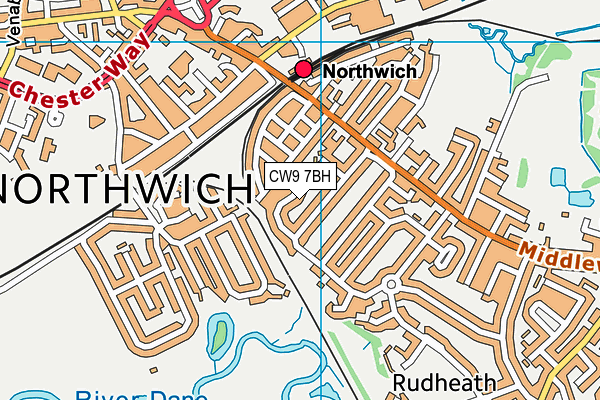 CW9 7BH map - OS VectorMap District (Ordnance Survey) CW9 7BH map - OS VectorMap District (Ordnance Survey)