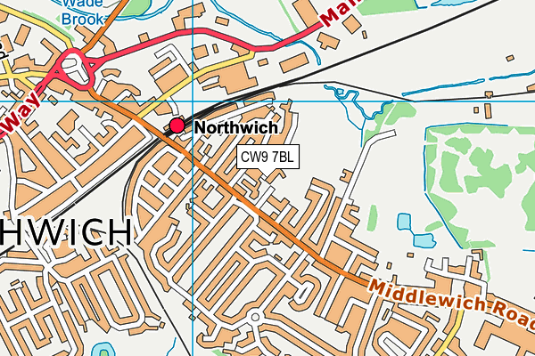 CW9 7BL map - OS VectorMap District (Ordnance Survey) CW9 7BL map - OS VectorMap District (Ordnance Survey)