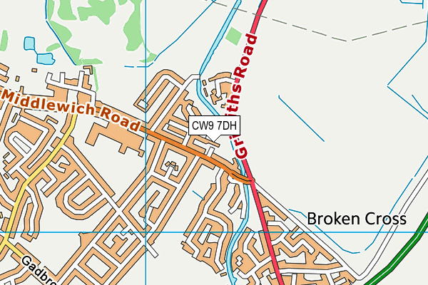 CW9 7DH map - OS VectorMap District (Ordnance Survey) CW9 7DH map - OS VectorMap District (Ordnance Survey)