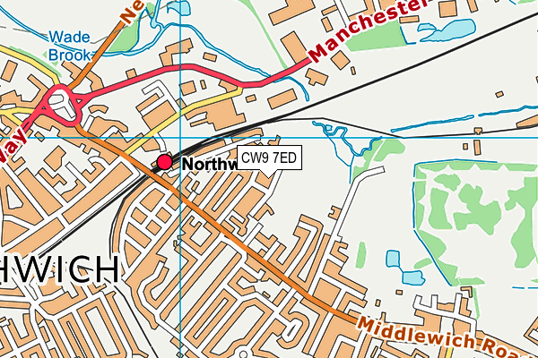 CW9 7ED map - OS VectorMap District (Ordnance Survey) CW9 7ED map - OS VectorMap District (Ordnance Survey)