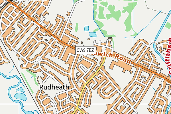CW9 7EZ map - OS VectorMap District (Ordnance Survey) CW9 7EZ map - OS VectorMap District (Ordnance Survey)