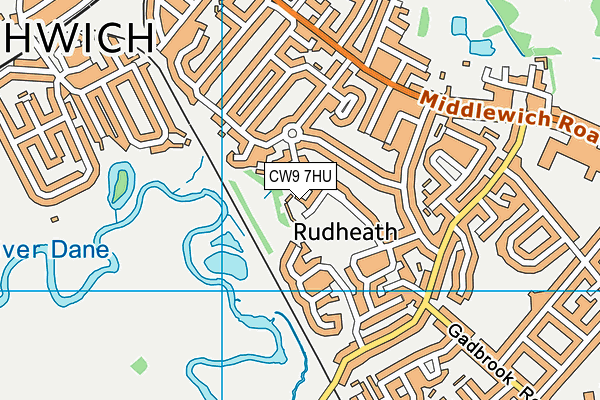CW9 7HU map - OS VectorMap District (Ordnance Survey) CW9 7HU map - OS VectorMap District (Ordnance Survey)