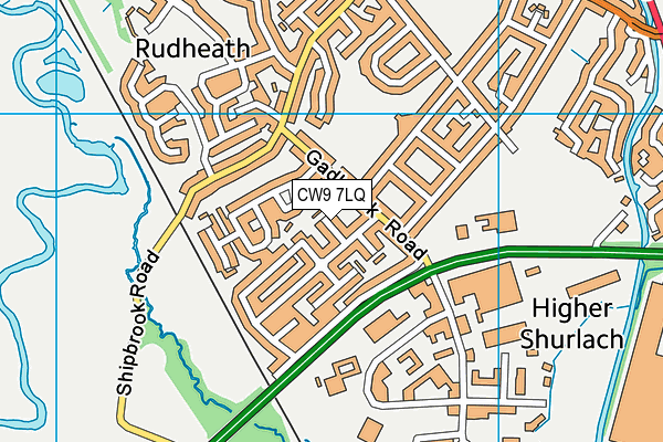 CW9 7LQ map - OS VectorMap District (Ordnance Survey) CW9 7LQ map - OS VectorMap District (Ordnance Survey)
