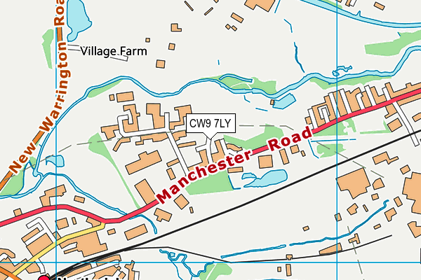 CW9 7LY map - OS VectorMap District (Ordnance Survey) CW9 7LY map - OS VectorMap District (Ordnance Survey)