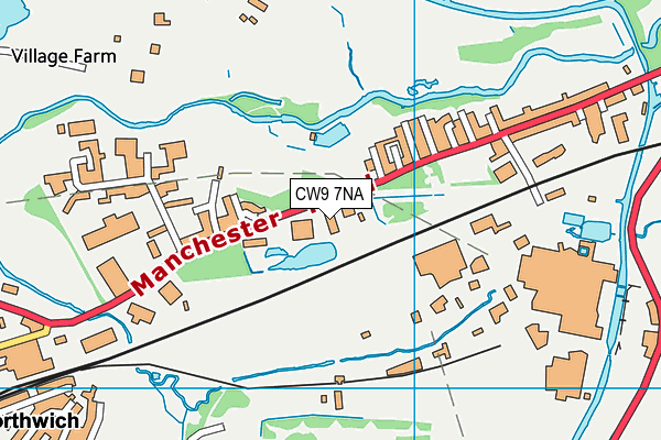 CW9 7NA map - OS VectorMap District (Ordnance Survey) CW9 7NA map - OS VectorMap District (Ordnance Survey)