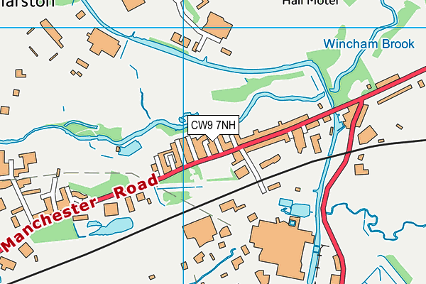 CW9 7NH map - OS VectorMap District (Ordnance Survey) CW9 7NH map - OS VectorMap District (Ordnance Survey)