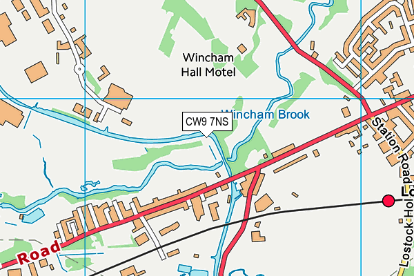 CW9 7NS map - OS VectorMap District (Ordnance Survey) CW9 7NS map - OS VectorMap District (Ordnance Survey)
