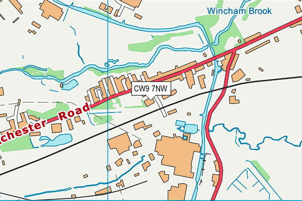 CW9 7NW map - OS VectorMap District (Ordnance Survey) CW9 7NW map - OS VectorMap District (Ordnance Survey)