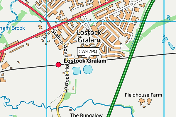 CW9 7PQ map - OS VectorMap District (Ordnance Survey) CW9 7PQ map - OS VectorMap District (Ordnance Survey)