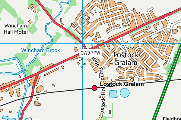 CW9 7PW map - OS VectorMap District (Ordnance Survey) CW9 7PW map - OS VectorMap District (Ordnance Survey)