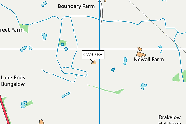 CW9 7SH map - OS VectorMap District (Ordnance Survey) CW9 7SH map - OS VectorMap District (Ordnance Survey)