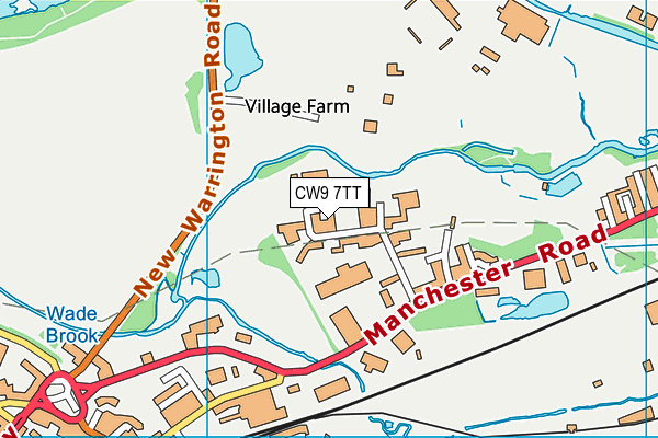 CW9 7TT map - OS VectorMap District (Ordnance Survey) CW9 7TT map - OS VectorMap District (Ordnance Survey)
