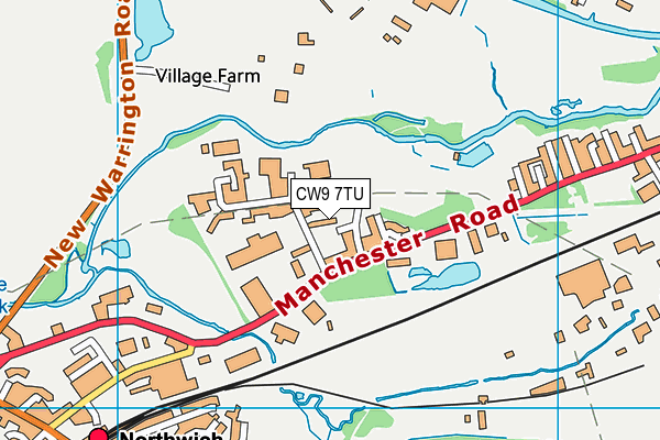 CW9 7TU map - OS VectorMap District (Ordnance Survey) CW9 7TU map - OS VectorMap District (Ordnance Survey)
