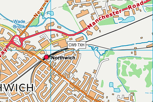 CW9 7XH map - OS VectorMap District (Ordnance Survey) CW9 7XH map - OS VectorMap District (Ordnance Survey)