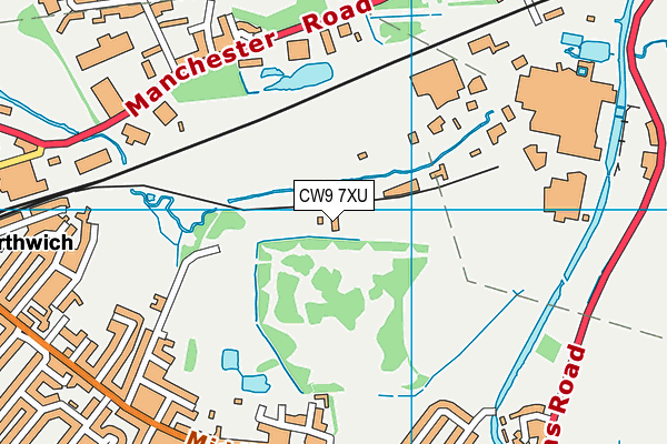 CW9 7XU map - OS VectorMap District (Ordnance Survey) CW9 7XU map - OS VectorMap District (Ordnance Survey)