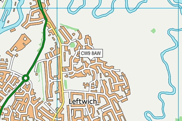 CW9 8AW map - OS VectorMap District (Ordnance Survey) CW9 8AW map - OS VectorMap District (Ordnance Survey)