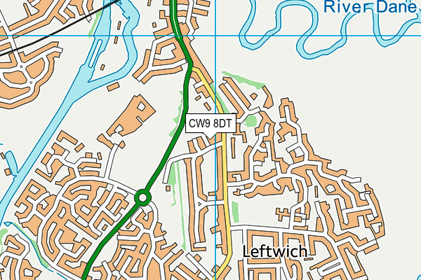 CW9 8DT map - OS VectorMap District (Ordnance Survey) CW9 8DT map - OS VectorMap District (Ordnance Survey)