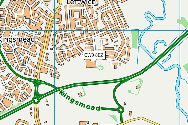 CW9 8EZ map - OS VectorMap District (Ordnance Survey) CW9 8EZ map - OS VectorMap District (Ordnance Survey)