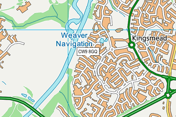 CW9 8GQ map - OS VectorMap District (Ordnance Survey) CW9 8GQ map - OS VectorMap District (Ordnance Survey)