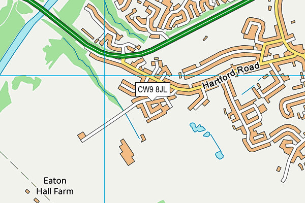CW9 8JL map - OS VectorMap District (Ordnance Survey) CW9 8JL map - OS VectorMap District (Ordnance Survey)