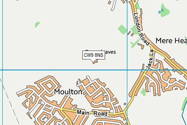 CW9 8NS map - OS VectorMap District (Ordnance Survey) CW9 8NS map - OS VectorMap District (Ordnance Survey)