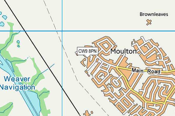CW9 8PN map - OS VectorMap District (Ordnance Survey) CW9 8PN map - OS VectorMap District (Ordnance Survey)