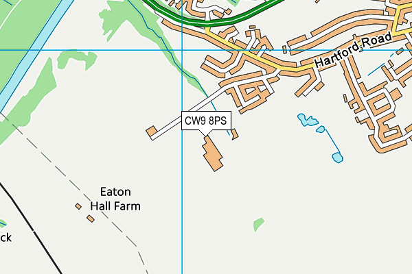 CW9 8PS map - OS VectorMap District (Ordnance Survey) CW9 8PS map - OS VectorMap District (Ordnance Survey)