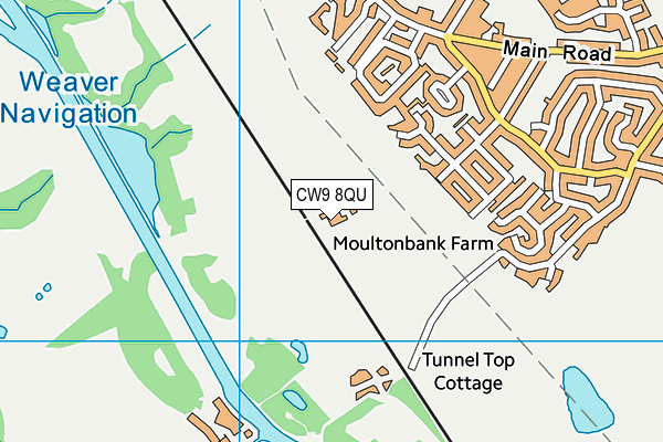 CW9 8QU map - OS VectorMap District (Ordnance Survey) CW9 8QU map - OS VectorMap District (Ordnance Survey)