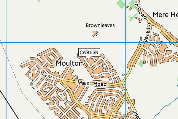 CW9 8SN map - OS VectorMap District (Ordnance Survey) CW9 8SN map - OS VectorMap District (Ordnance Survey)