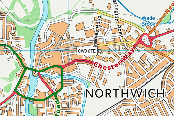 CW9 8TE map - OS VectorMap District (Ordnance Survey) CW9 8TE map - OS VectorMap District (Ordnance Survey)