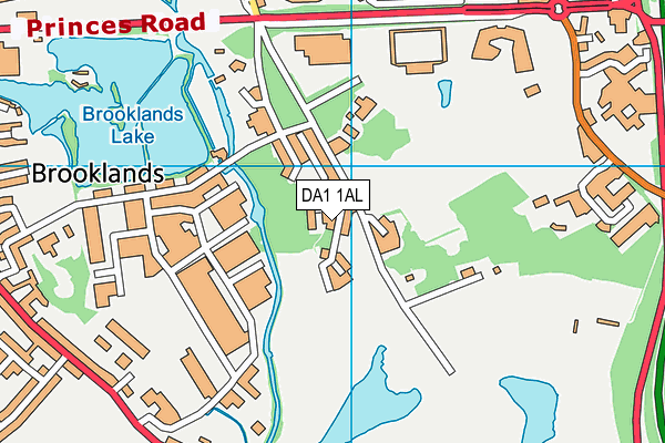 DA1 1AL map - OS VectorMap District (Ordnance Survey) DA1 1AL map - OS VectorMap District (Ordnance Survey)