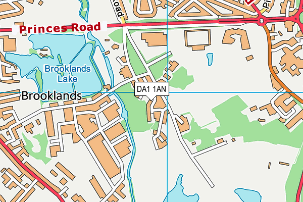 DA1 1AN map - OS VectorMap District (Ordnance Survey) DA1 1AN map - OS VectorMap District (Ordnance Survey)