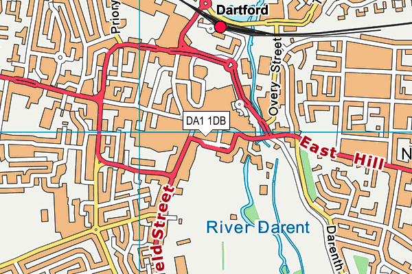 DA1 1DB map - OS VectorMap District (Ordnance Survey) DA1 1DB map - OS VectorMap District (Ordnance Survey)