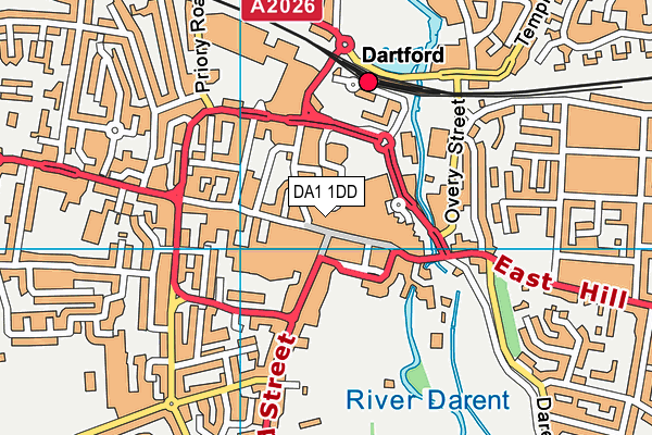 DA1 1DD map - OS VectorMap District (Ordnance Survey) DA1 1DD map - OS VectorMap District (Ordnance Survey)