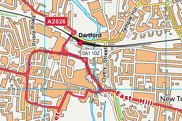 DA1 1DZ map - OS VectorMap District (Ordnance Survey) DA1 1DZ map - OS VectorMap District (Ordnance Survey)
