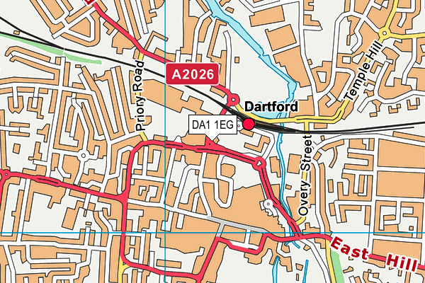 DA1 1EG map - OS VectorMap District (Ordnance Survey) DA1 1EG map - OS VectorMap District (Ordnance Survey)
