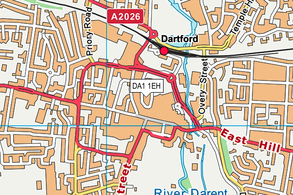 DA1 1EH map - OS VectorMap District (Ordnance Survey) DA1 1EH map - OS VectorMap District (Ordnance Survey)