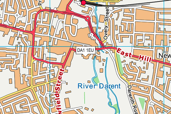 DA1 1EU map - OS VectorMap District (Ordnance Survey) DA1 1EU map - OS VectorMap District (Ordnance Survey)