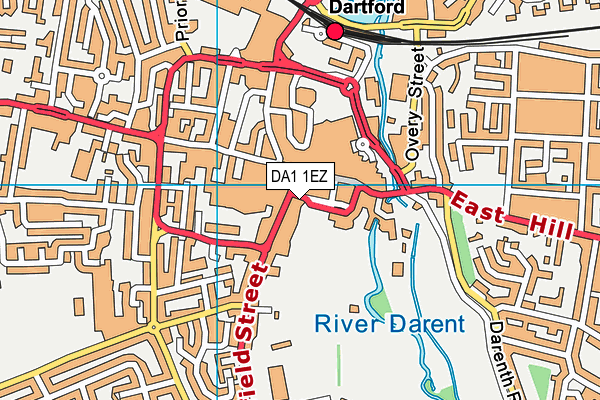 DA1 1EZ map - OS VectorMap District (Ordnance Survey) DA1 1EZ map - OS VectorMap District (Ordnance Survey)