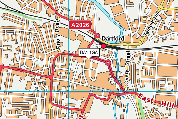 DA1 1GA map - OS VectorMap District (Ordnance Survey) DA1 1GA map - OS VectorMap District (Ordnance Survey)