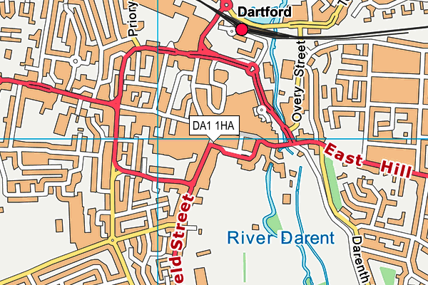 DA1 1HA map - OS VectorMap District (Ordnance Survey) DA1 1HA map - OS VectorMap District (Ordnance Survey)