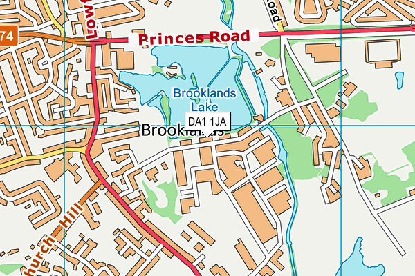 DA1 1JA map - OS VectorMap District (Ordnance Survey) DA1 1JA map - OS VectorMap District (Ordnance Survey)