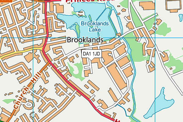 DA1 1JD map - OS VectorMap District (Ordnance Survey) DA1 1JD map - OS VectorMap District (Ordnance Survey)