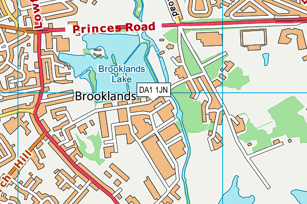DA1 1JN map - OS VectorMap District (Ordnance Survey) DA1 1JN map - OS VectorMap District (Ordnance Survey)