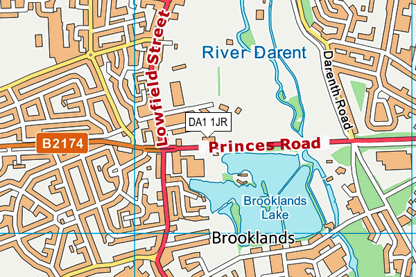 DA1 1JR map - OS VectorMap District (Ordnance Survey) DA1 1JR map - OS VectorMap District (Ordnance Survey)