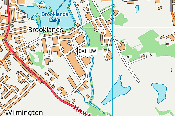 DA1 1JW map - OS VectorMap District (Ordnance Survey) DA1 1JW map - OS VectorMap District (Ordnance Survey)