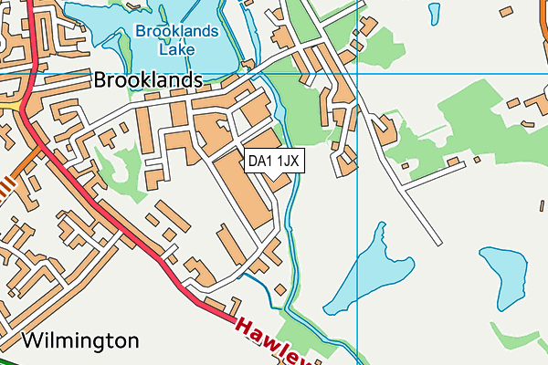 DA1 1JX map - OS VectorMap District (Ordnance Survey) DA1 1JX map - OS VectorMap District (Ordnance Survey)