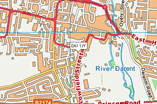 DA1 1JY map - OS VectorMap District (Ordnance Survey) DA1 1JY map - OS VectorMap District (Ordnance Survey)