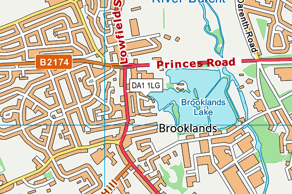 DA1 1LG map - OS VectorMap District (Ordnance Survey) DA1 1LG map - OS VectorMap District (Ordnance Survey)